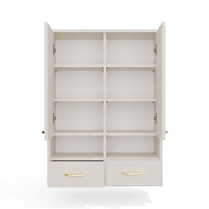Wandhängeschrank Viva Weiß in Farbe von kommodly
