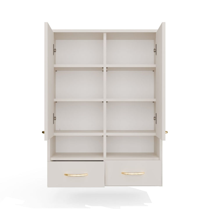 Wandhängeschrank Viva Weiß in Farbe von kommodly