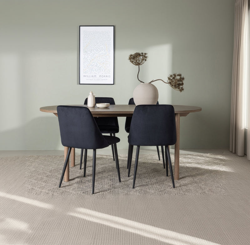 Esszimmer-Set Livo Braun in Farbe GR23676 von kommodly