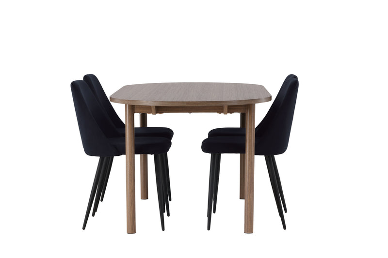 Esszimmer-Set Livo Braun in Farbe von kommodly