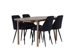 Esszimmer-Set Livo Braun in Farbe von kommodly