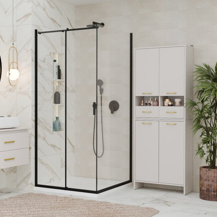 Badezimmerschrank Kato in Farbe Weiß von kommodly